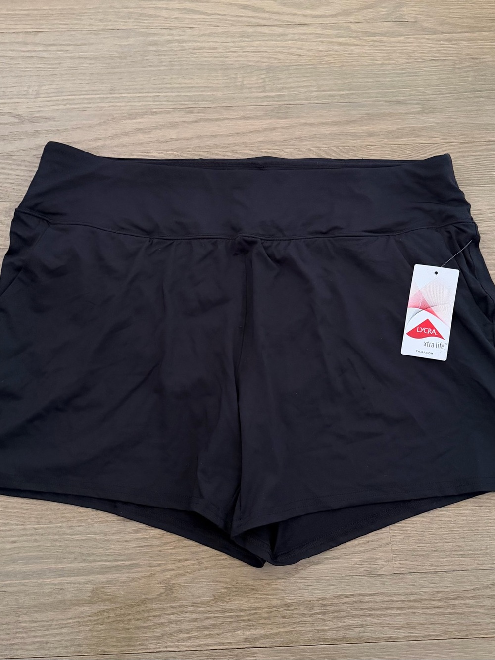 New Lands End Women's Active Shorts with Briefs Size Large